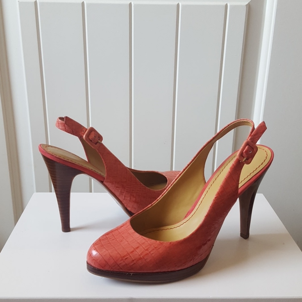 LABOR DAY SALE! Nine West pink leather slingbacks